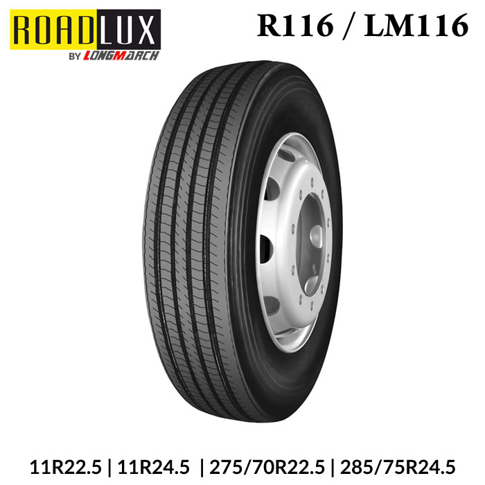 ROADLUX R116 / LM116 - 11R22.5 - 11R24.5 - 275/70R22.5 - 285/75R24.5 - 295/75R22.5 - LongMarch