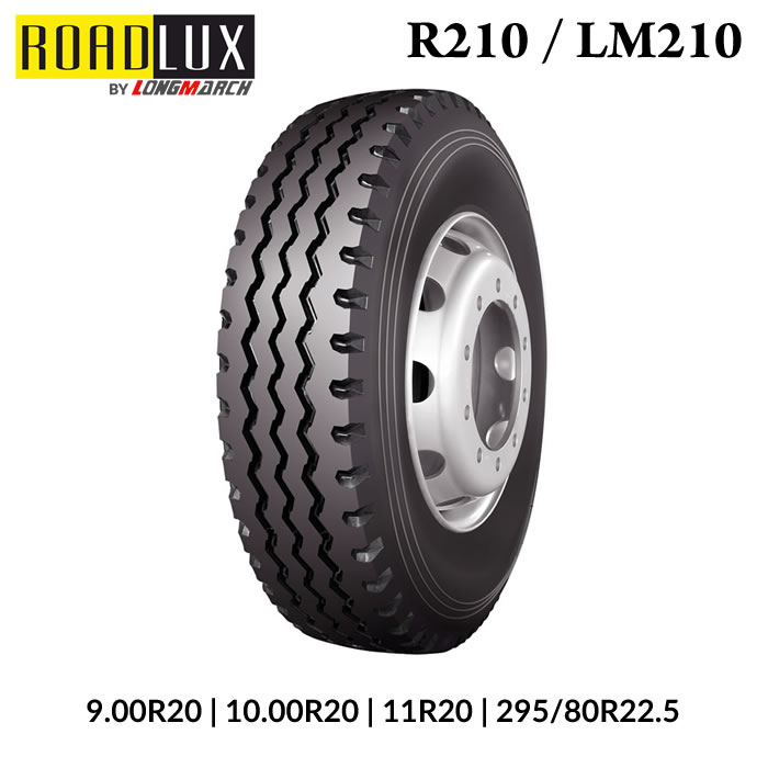 ROADLUX R210 / LM210 - 9.00R20 - 10.00R20 - 11.00R20 - 295/80R22.5 - LONGMARCH